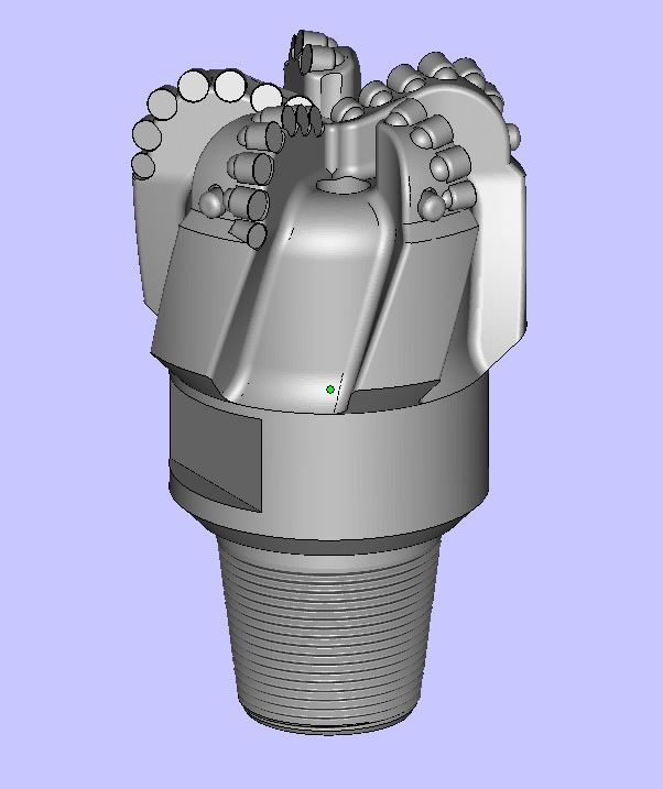 imagem de broca para perfuração de petroleo em 3D de metais