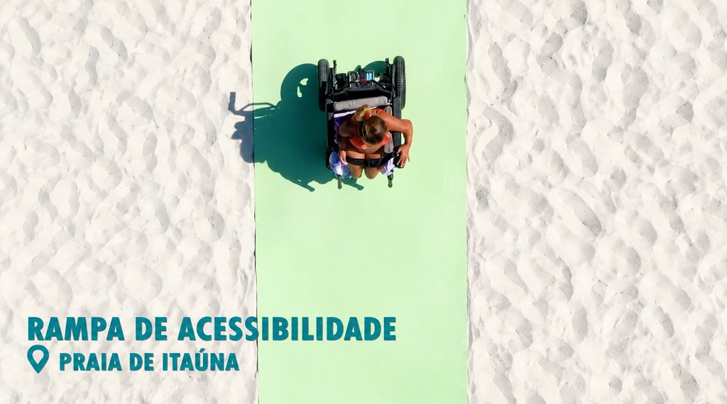 Acessibilidade na Praia de Itaúna, em Saquarema (RJ) — Prefeitura de Saquarema